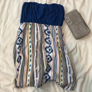 Strapless summer dress